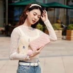 Wholesale Women Fashion Simple And Atmospheric Rhombus Embroidered Bow Hair Ball Decoration Multi-Card Coin Purse - Image 3