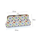 Women Fashion Fabric Small Fresh Leaf Buckle Long Coin Purse - Image 4