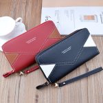 Women Fashion Long Sleeve Double Zipper PU Purses - Image 3