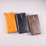 Men Fashion Casual Solid Color Long Large Capacity Purse - Image 3
