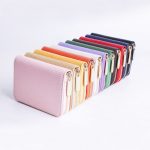 Men Solid Color Short Zipper Wallet - Image 3