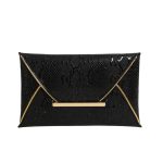 Women Fashion Creative Contrast Color Snakeskin Pattern Purses - Image 4