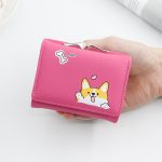 Women Short Cartoon Puppy Coin Tri-Fold Wallet - Image 3