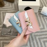 Women Fashion Casual Solid Color Bowknot Coin Wallet - Image 4
