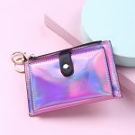 Women Basic Laser Folding Buckle Design PU Wallet - Image 5