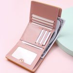 Women Basic Cute Dinosaur Pattern Folding Buckle Design PU Wallet - Image 4