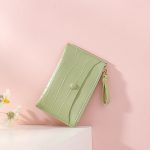 Women Basic Zipper Design Stone Pattern PU Wallet - Image 5