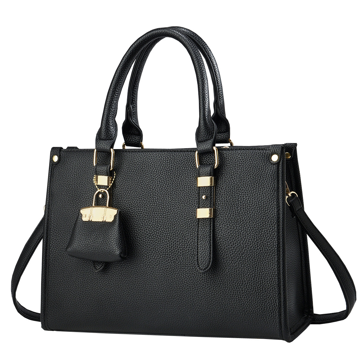 main_4-108 Wholesale Women Casual Simple Solid Color Handbag - Image 1