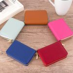 Women'S Fashion Lychee Organ Card Holder Multiple Card Slots Solid PU Zipper Wallet - Image 4