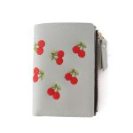 Women Fashion Cherry Embroidery Compact Wallet - Image 5