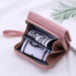 Women Fashion Pu Leather Mini Zipper Compact Wallet - Image 4