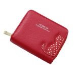 Women Fashion Personality Pu Leather Zipper Short Wallet - Image 5