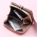 Women Fashion Houndstooth Compact Wallet - Image 5