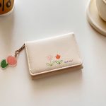 Women Fashion Tulip Simple And Fresh Short Wallet - Image 4