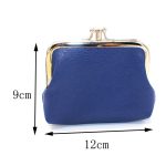 Women Fashion Solid Color Clip Compact Wallet - Image 5