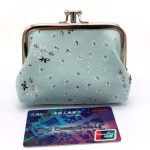 Women Fashion Vintage Double Layer Rose Canvas Compact Wallet - Image 5