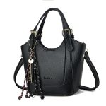 Wholesale Women Fashion Casual Solid Color Pu Large Capacity Handbag - Image 4