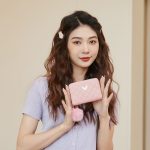 Women Fashion Embroidered Rhombus Butterfly Decorated Pom Pom Short Wallet - Image 4