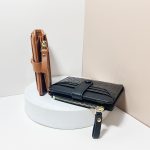 Women Fashion Stone Crocodile Zipper Multi-Card Mini Wallet - Image 4