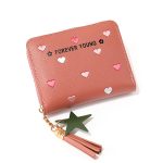 Women Fashion Cartoon Multicolor Heart Tassel Zipper Mini Wallet - Image 5