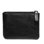 Neutral Fashion Solid Color Zipper Mini PU Wallet - Image 5