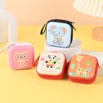 Women Cartoon Creative Cat Elephant Square Tinplate Zipper Wallet - Image 4