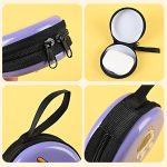 Women Cartoon Astronaut Round Mini Tinplate Zipper Wallet - Image 3