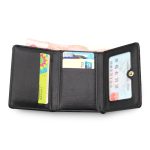 Women Fashion Solid Color Woven Multi-Card Folding Wallet - Image 4