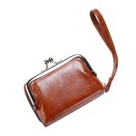 Wholesale Women Simple Multi-Card Buckle PU Wallet - Image 5