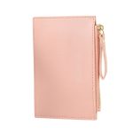 Women Fashion Simple Solid Color Zipper PU Wallet - Image 5