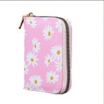 Wholesale Women Simple And Fashionable Daisy Printed Zipper Multi-Card Slot Wallet - Image 5