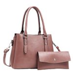 Wholesale Women Casual Solid Color Large Capacity Handbag Bag Set