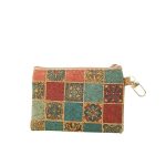 Wholesale Women Fashion Vintage Cashew Watermelon Floral Print Square Zipper Wallet - Image 5
