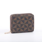 Wholesale Women Simple PU Old Pattern Multi-Card Slot Mini Wallet - Image 5