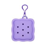 Wholesale Women Casual Cute Solid Color Square Hollow Silicone Zipper Wallets - Image 4