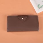 Wholesale Women Fashion Casual Solid Color Multi-Card Slot PU Zipper Two-Fold Wallets - Image 4
