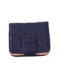 Wholesale Women Fashion Casual Chic Solid Color Quilted PU Zipper Two-Fold Wallets - Image 5