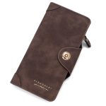 Men Fashion Splicing Magnetic Buckle Multi-Card Long Wallet - Image 4