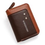 Wholesale Men Fashion Splice Multi-Card Zipper Wallet - Image 3