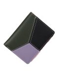 Wholesale Women Simple Three-Color Stitching Zipper Short Wallet - Image 5