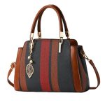 Wholesale Women Fashion Casual Simple Color Block Handbag