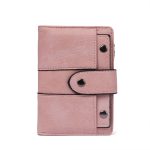Wholesale Simple Solid Color 2-Fold Stud Buckle Wallet - Image 5