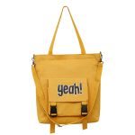 Wholesale Student Campus Large-Capacity Square Canvas Shoulder Tote Bag Letter Shopping Bag - Image 5