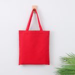 Wholesale Women Simple Solid Color Canvas Shopping Bag - Image 4