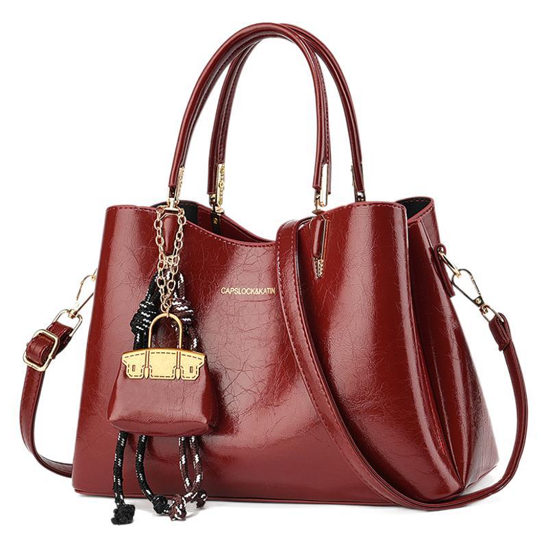 main_4-135 Women Fashion Casual Solid Color Pendant Handbag - Image 1