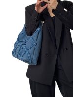 Wholesale Stylish Large Capacity Denim Canvas Tote Bag - Image 5