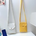 Women Fashionable Simple Macaroon Solid Color Canvas Mini Crossbody Bag - Image 4