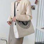 Wholesale Women Casual Design Canvas Shoulder Handle Tote Bag - Image 4