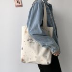 Wholesale Women Summer Casual Large-Capacity Student Canvas Tote Bag - Image 4