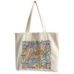 Wholesale Women Simple Fashion Embroidered Large Capacity Canvas Tote Bag - Image 4